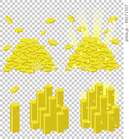 巨万の富お金イラストセット 巨万の富お金イラストセット 89271507