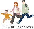 走る親子 89271853
