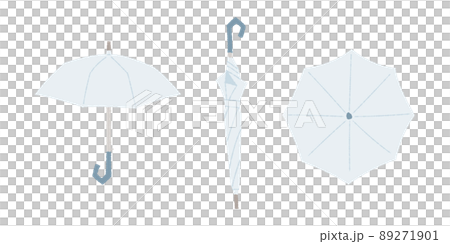 Illustration of vinyl umbrella (without main line) 89271901