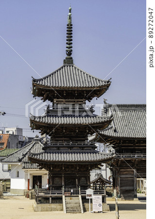 西大寺観音院　三重塔　岡山県岡山市 89272047