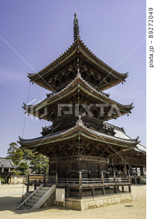 西大寺観音院　三重塔　岡山県岡山市 89272049