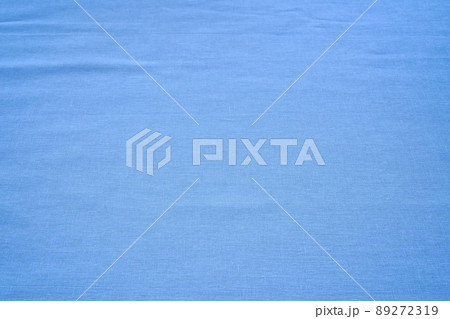 Texture of light blue fabric. Periphery. Texture of light blue fabric. Periphery. 89272319