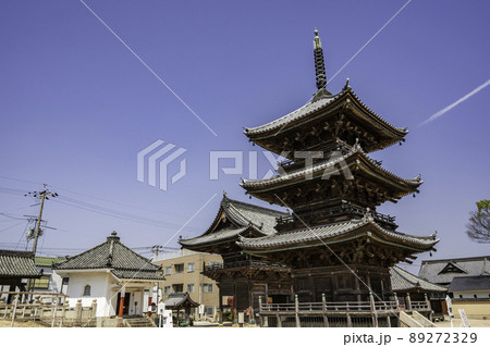 西大寺観音院 三重塔と六角経蔵 岡山県岡山市 西大寺観音院 三重塔と六角経蔵 岡山県岡山市 89272329