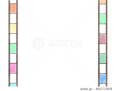 可愛いレトロフィルムの壁紙のイラスト素材