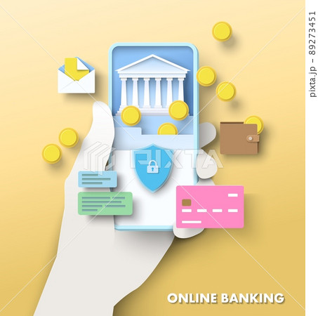 Online banking mobile app and secure access 89273451