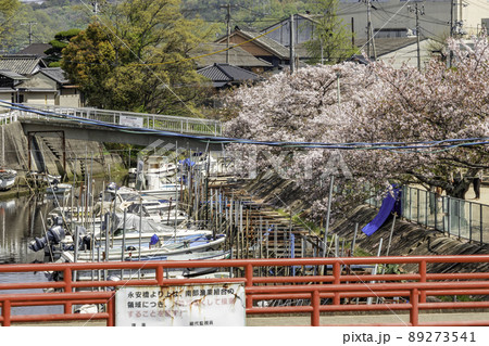 西大寺観音院周辺の吉井川 岡山県岡山市 西大寺観音院周辺の吉井川 岡山県岡山市 89273541