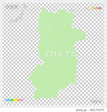 奈良県の地図・Nara Map 奈良県の地図・Nara Map 89274375
