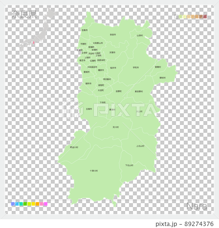 奈良県の地図・Nara Map 奈良県の地図・Nara Map 89274376