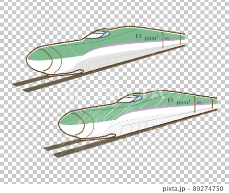 Shinkansen illustration 89274750