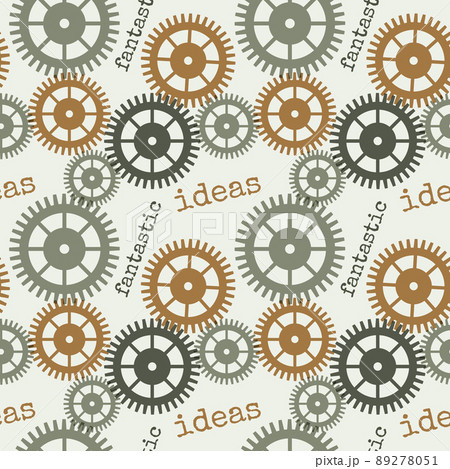 Pattern steampunk cogwheels gears and the inscription Fantastic Ideas. Pattern steampunk cogwheels gears and the inscription Fantastic Ideas. 89278051