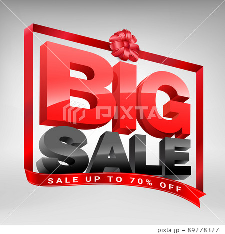 Big Sale Advertising Symbols best discount promotion style banner template design. Realistic EPS file. Big Sale Advertising Symbols best discount promotion style banner template design. Realistic EPS file. 89278327