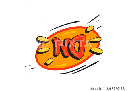 Comic style vector cool sticker. Bubble label, speech sticker with word for comics book. Humor pop balloon illustration 89279238