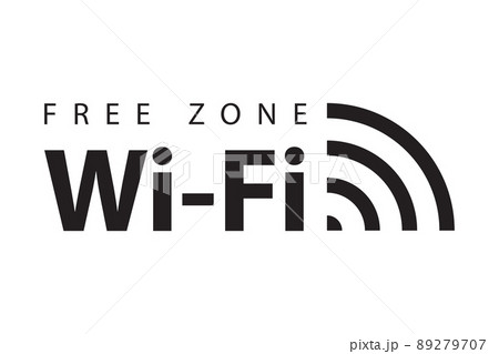 Wifi free zone symbol. Wireless signal sign. Mobile internet vector icon. 89279707