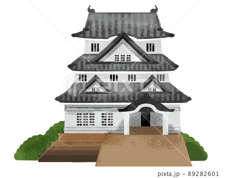 日本の城のイラスト 89282601