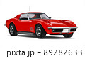 Classic red sports car 89282633
