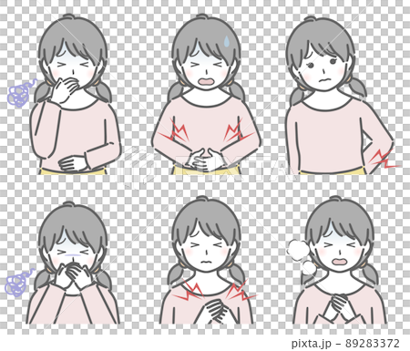 生病的女孩 89283372