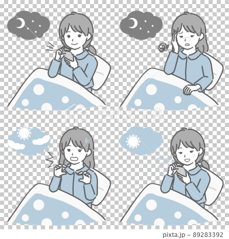 Girls entering futon Girls entering futon 89283392