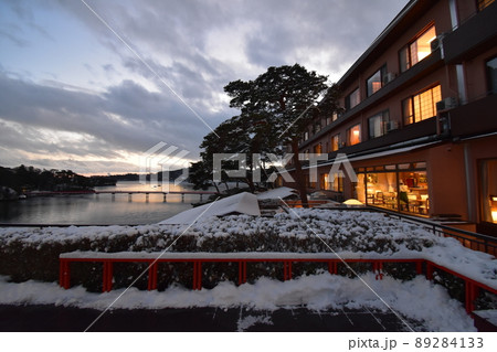 東北　宮城県　日本三景　松島　夜景 89284133