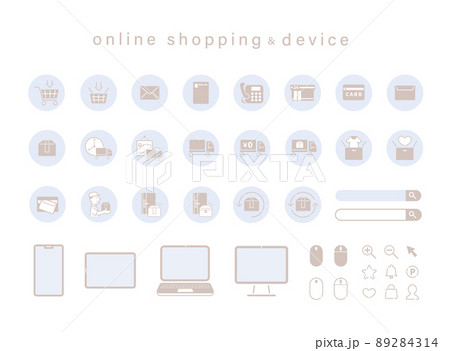 ECサイト デバイス アイコンセット ECサイト デバイス アイコンセット 89284314