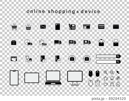 ECサイト　デバイス　アイコンセット 89284320
