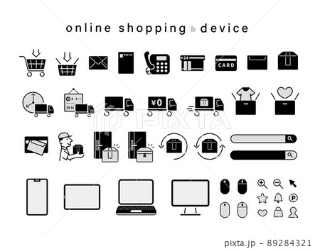 ECサイト デバイス アイコンセット ECサイト デバイス アイコンセット 89284321