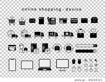 ECサイト デバイス アイコンセット ECサイト デバイス アイコンセット 89284321