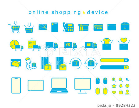ECサイト　デバイス　アイコンセット 89284322