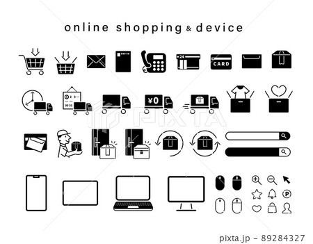 ECサイト デバイス アイコンセット ECサイト デバイス アイコンセット 89284327