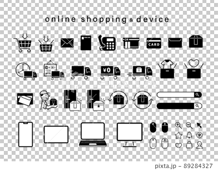 ECサイト デバイス アイコンセット ECサイト デバイス アイコンセット 89284327