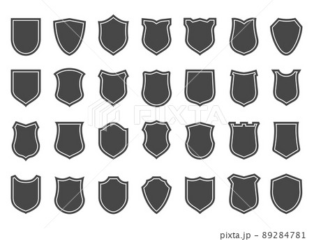 Police shield shapes 89284781
