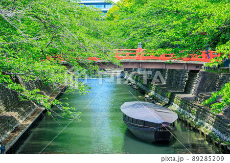 大垣市　船町川湊跡の住吉灯台 89285209