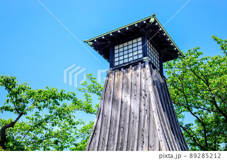 大垣市　船町川湊跡の住吉灯台 89285212