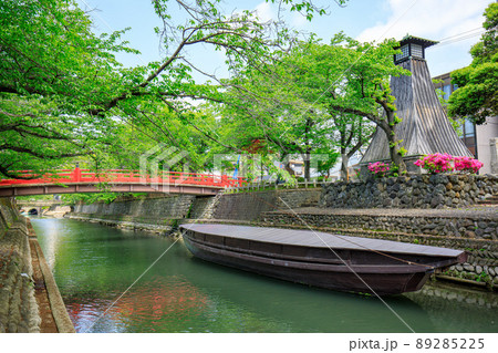 大垣市　船町川湊跡の住吉灯台 89285225