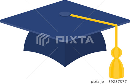 Graduation black logo. University graduate cap with diploma. Graduation black logo. University graduate cap with diploma. 89287377