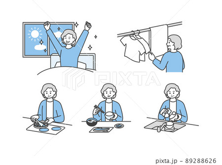 家事や生活のイメージイラスト素材 家事や生活のイメージイラスト素材 89288626