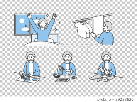 家事や生活のイメージイラスト素材 家事や生活のイメージイラスト素材 89288626