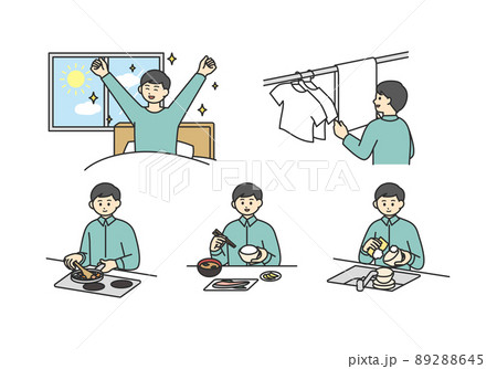家事や生活のイメージイラスト素材 家事や生活のイメージイラスト素材 89288645