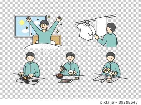 家事や生活のイメージイラスト素材 家事や生活のイメージイラスト素材 89288645