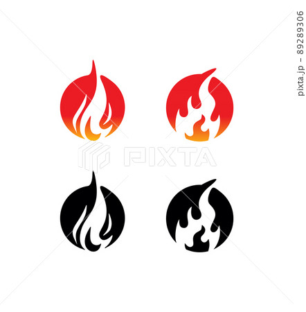 Fire Flame Vector Sign Fire Flame Vector Sign 89289306