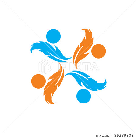 Feather Rotation Logo Sign Feather Rotation Logo Sign 89289308