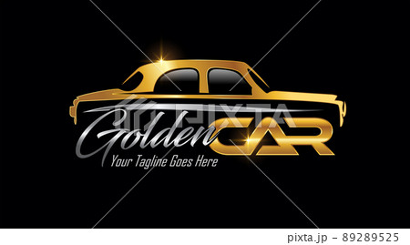 Golden Classic Car Vehicle Logo Golden Classic Car Vehicle Logo 89289525