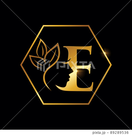 Golden Beauty Initial Letter E 89289536