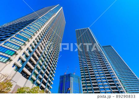 東京 中央区晴海の都市風景 晴海埠頭のタワーマンション 東京 中央区晴海の都市風景 晴海埠頭のタワーマンション 89290833