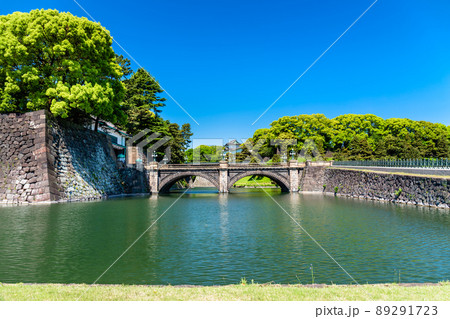 東京 皇居外苑の二重橋(正門石橋) 東京 皇居外苑の二重橋(正門石橋) 89291723