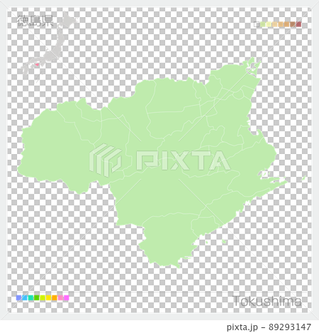 Map of Tokushima Prefecture ・ Tokushima Map 89293147
