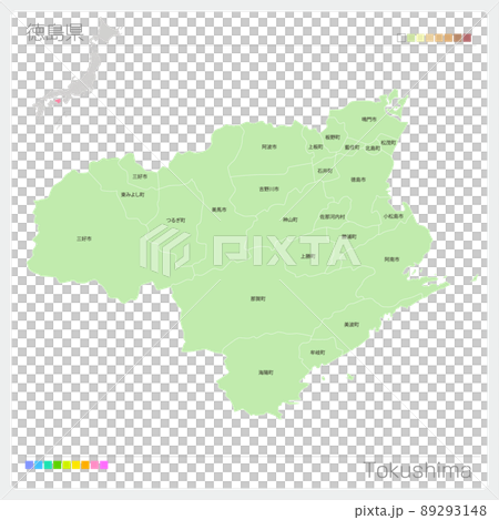 Map of Tokushima Prefecture ・ Tokushima Map 89293148