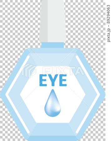 Illustration of light blue eye drops Stock Illustration