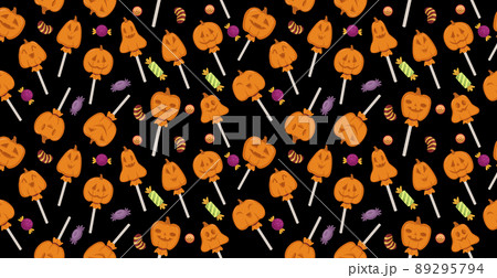 Colorful pattern background for the holiday halloween - Vector 89295794