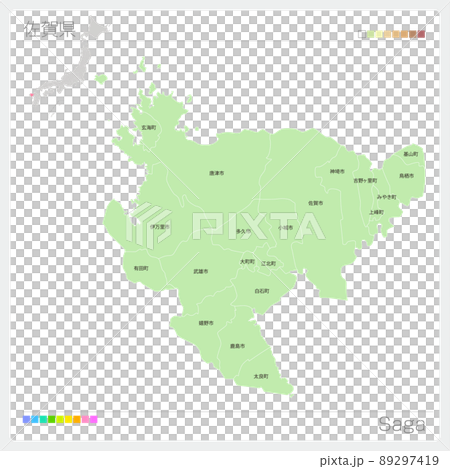 佐賀県の地図・Saga Map 佐賀県の地図・Saga Map 89297419