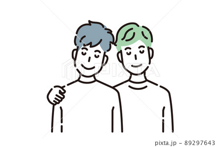 人物イラスト　線画 89297643